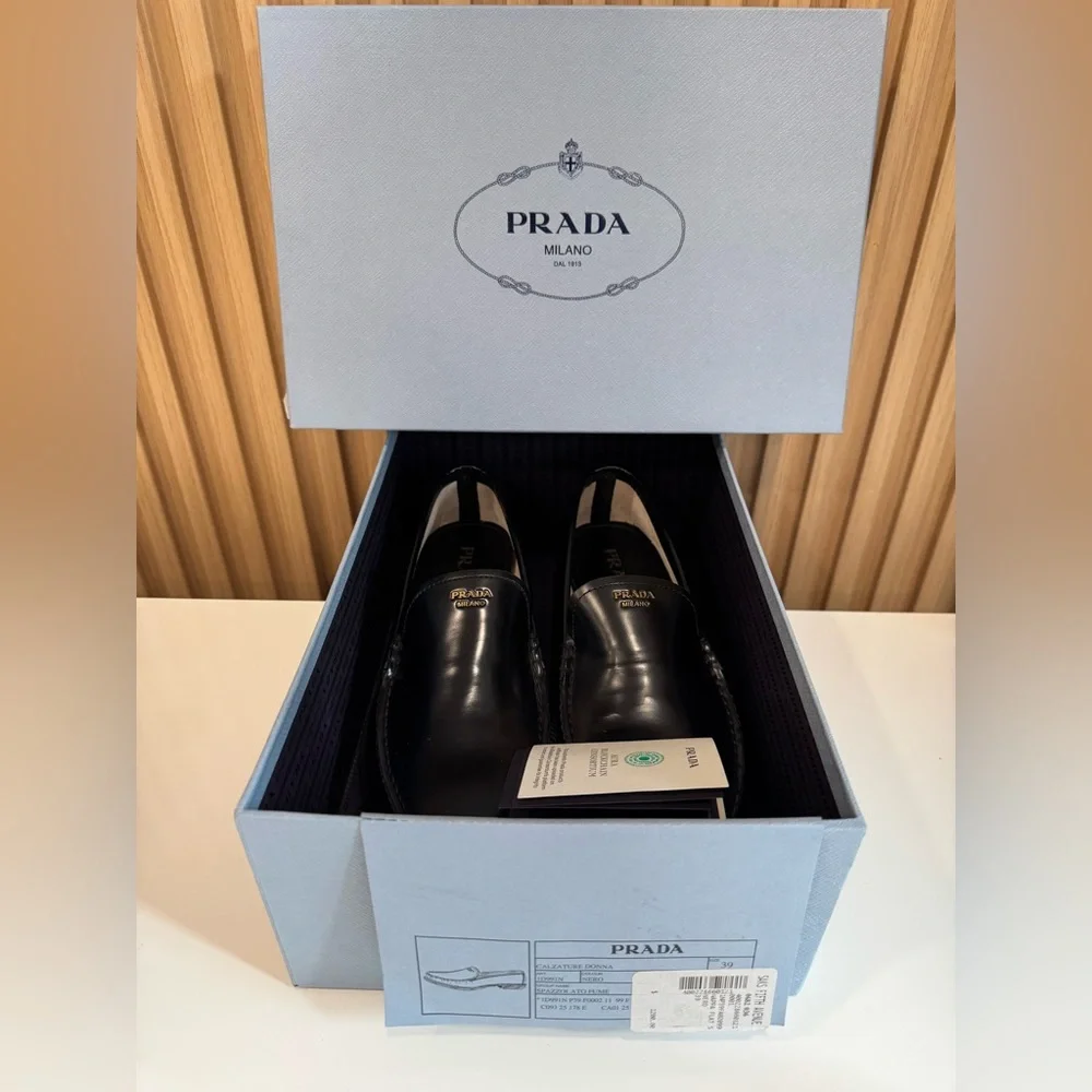 PRADA Brushed leather loafers - Picture 2 of 16